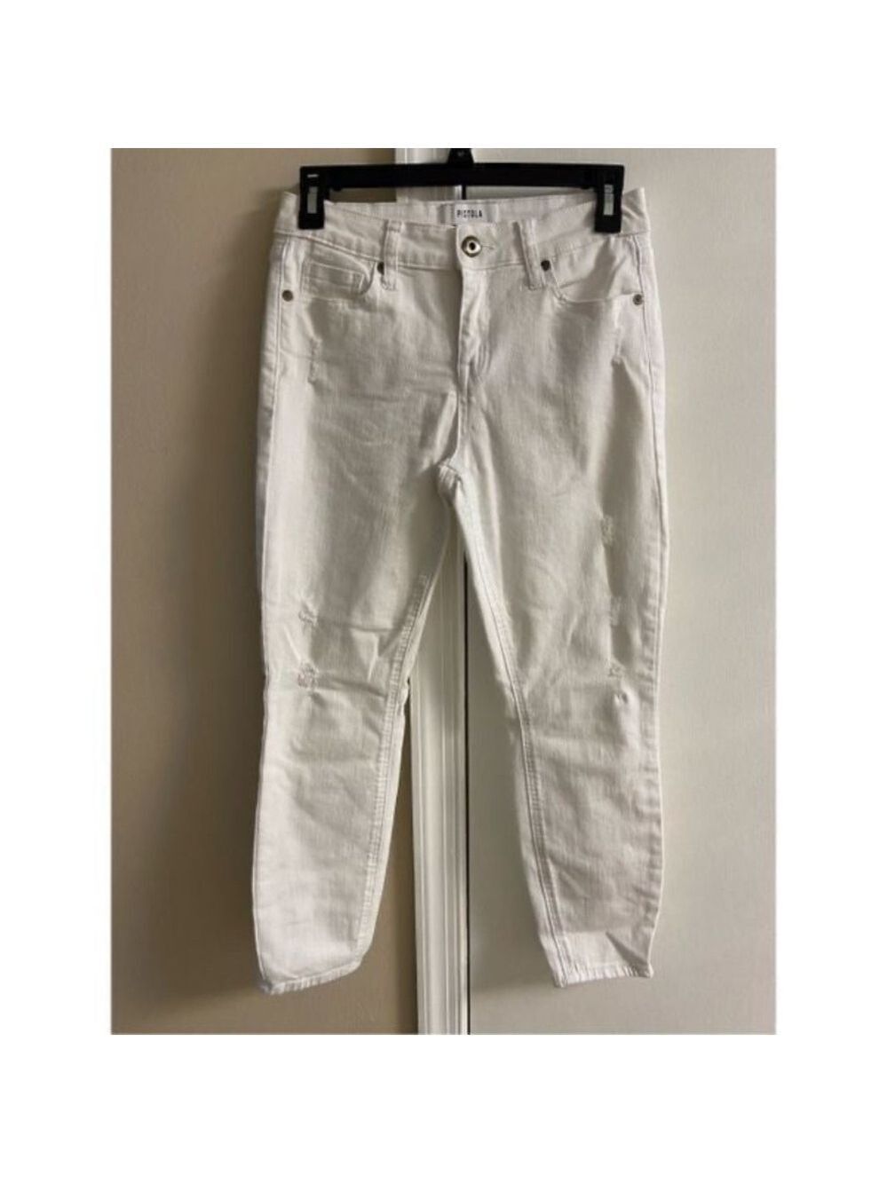 Pistola White Ankle Jeans distress 27 - Picture 1 of 5